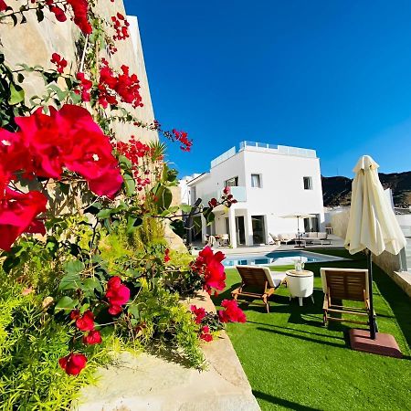 Dream Villa With Heated Pool, Rooftop & Ocean Views Mogán Exterior foto