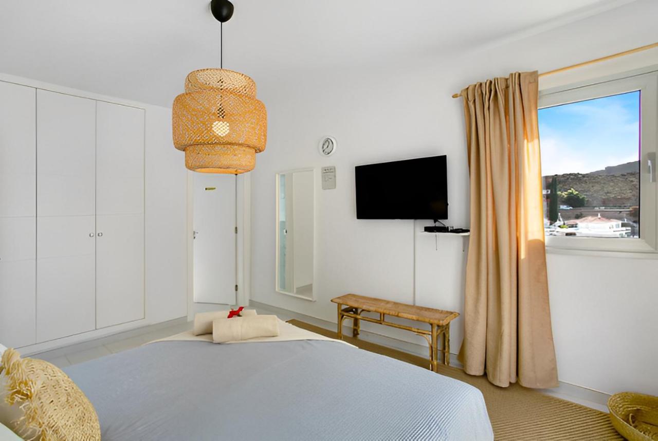 Dream Villa With Heated Pool, Rooftop & Ocean Views Mogán Exterior foto